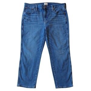 J. Crew Vintage Straight Jeans High Rise Medium Wash Classic AN022 PETITE